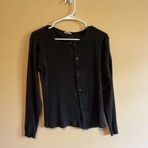 Tous Les Calecons Womens Made in Paris Black Cotton Top size Small Vintage 90’s